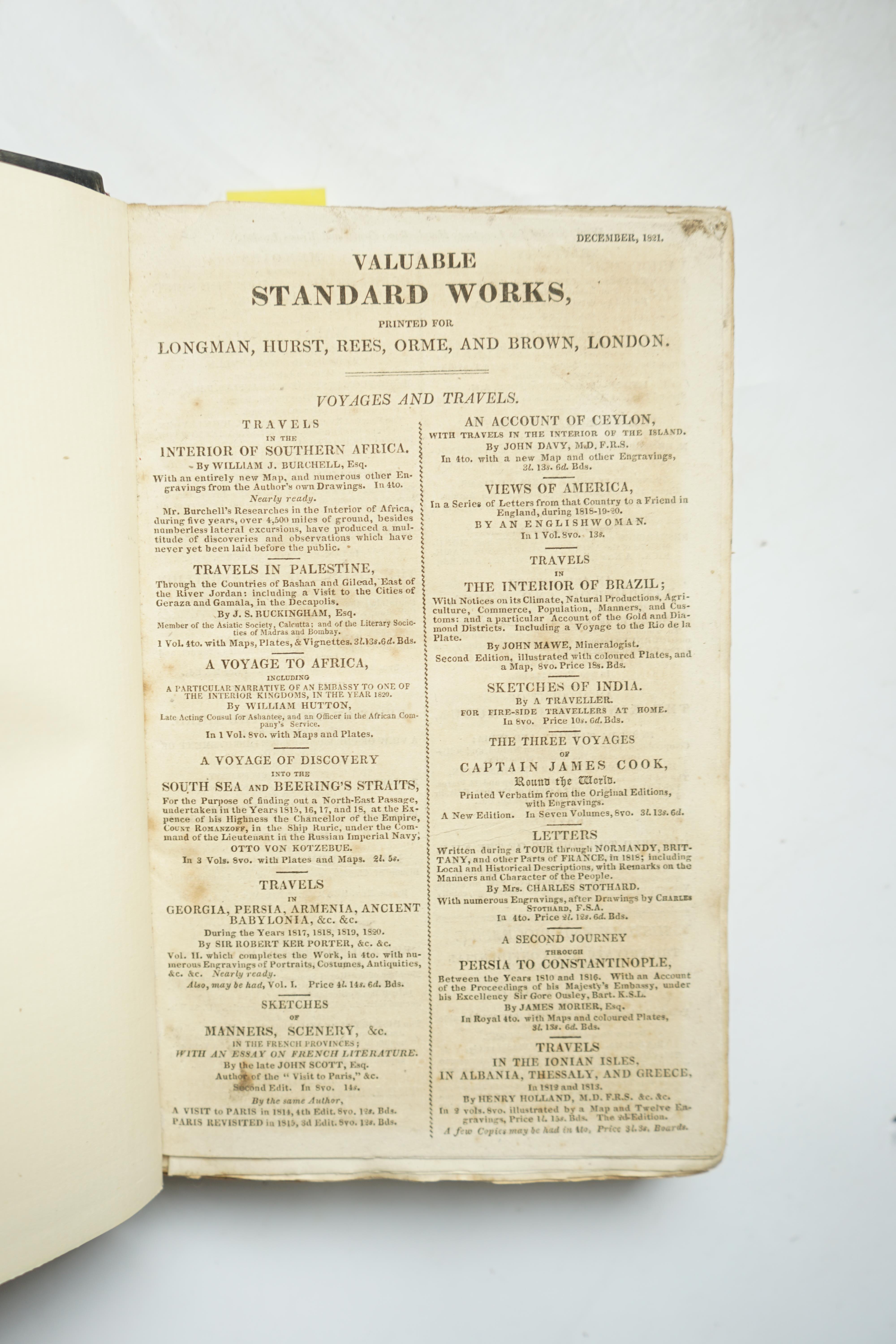 Byron, George Gordon Noel, Lord - Sardanapalus, a tragedy. The Two Foscari, a tragedy. Cain, a mystery, 1st edition, half title, 6 pages of advertisements bound in at beginning, rebound quarter calf, endpapers renewed, J